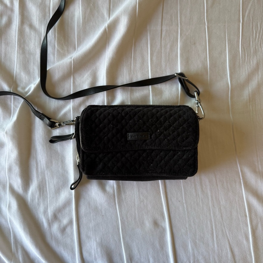 Vera Bradley Black Quilted Crossbody Bag